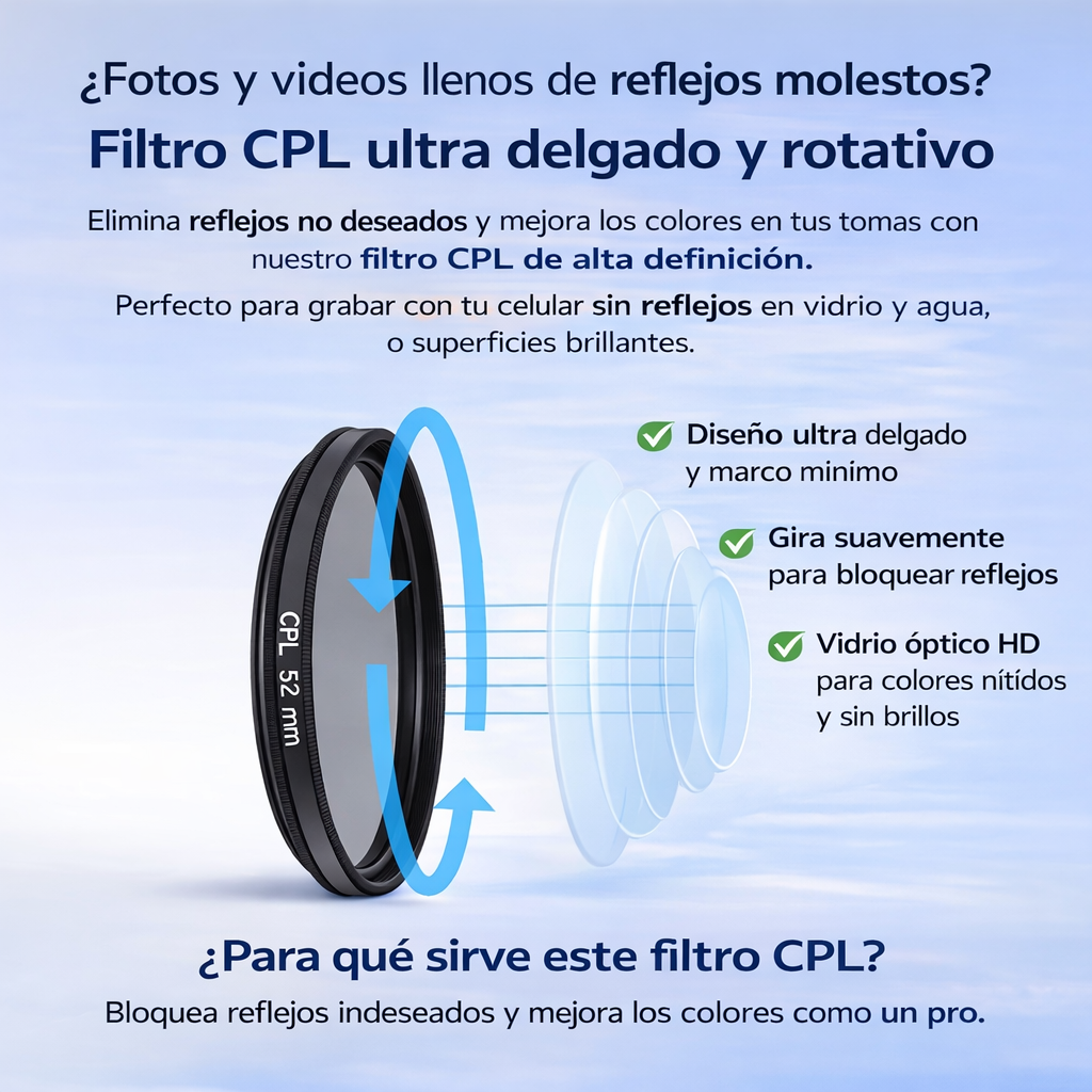 Filtro DW CPL Profesional 52mm